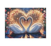 Swan Heart 500 Pc Classic Jigsaw Puzzle Fantastic Beasts Puzzle for Adults Hard Challenging Hobby Home Decor Poster Eco Friendly Material 500 PCS