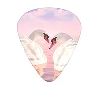 Swan Heart Guitar Plectrums 12 Pieces Set =>> Comfortable In The Hand With Smooth Edges Three Thicknesses To Match