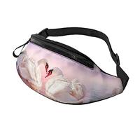 Swan Heart Waist Pack Fanny Packs for Men Women Waist Bag with Adjustable Strap for Running Travel Hiking Dog Walking Workout
