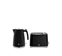 Swan Hexton Collection 1.7L Jug Kettle & 2 Slice Toaster Bundle