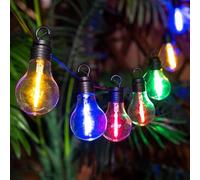 Swan Household 10 Meteor Meteor Shower Flashing Effect LED Filament Bulb Solar Lights Rechargeable Battery Included Automatically Turns on at Dusk Garden Decoration