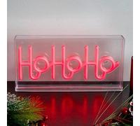 Swan Household Battery Operated LED Festive Neon Sign Christmas Xmas Decoration 30x15cm (Ho Ho Ho)
