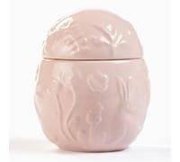 Swan Household Ceramic Scented Candle Ceramic Egg Shaped Candle Unique Easter Egg Scented Centerpieces for Home Parties Decorations (Vanilla Frosting)
