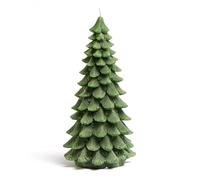 Swan Household Christmas Decoration H30cm Large Tree Shaped Candle, Candles Gift Set Large Soy Wax Candles for Christmas Table Centerpieces Home Decoration Gifts (Green)