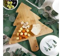 Swan Household Christmas Pine Tree Bamboo Serving Board Chopping Board 45 x 30cm Xmas Tasbleware Decoration