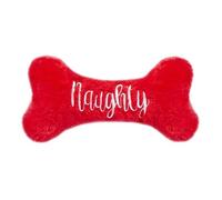 Swan Household Christmas Xmas Decoration Dog Pet Plush Toy (Naughty/Nice Bone)