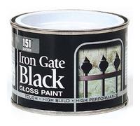 Swan household ® -COATINGS PAINT 180ML GLOSS MATT PRIMER METALLIC RED GOLD SILVER BLACK WHITE for all purpose use (Iron Gate Black gloss paint- tough and durable for metal gates and fences)