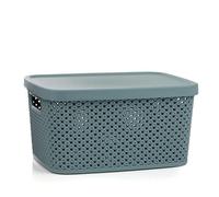 Swan Household Duck egg - Diamond 3.5L Storage with Lid Lightweight, durable plastic construction