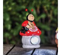Swan Household Garden Decoration Solar Light, Bright White LEDs, Bee/Ladybird Design, Automatically Turns On at Dusk (Ladybird)