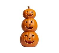 Swan Household Led Light Up Triple Stacked Pumpkin Orange Halloween Decorative Prop