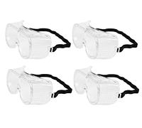 Swan household ® - Pack Of 4 Safety Goggles Protective Safety Glasses Chemical Splash Resistant Goggle Clear Adjustable Goggle for Home Lab Workplace Eye Protection