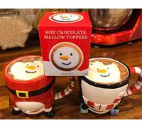 Swan household ® - Pack of 6 Christmas Snow Man Marshmallow Hot Chocolate Topper 100g ( Design May Vary )