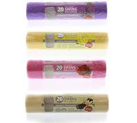 Swan household ® - Set Of 4-20 Tie Handle Swing Scented 50 Lt Bin Liners (Lavender, Lemon Rose, Vanilla)