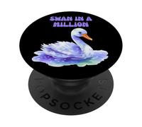 SWAN IN A MILLION FUN COLOURFUL SWANS PopSockets Adhesive PopGrip
