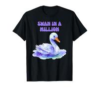 SWAN in A Million Fun Colourful Swans T-Shirt