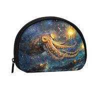 Swan in the water Coin Purse - Coin Pouch Mini Change Purse for Coins, Keys, Lipstick and Essentials with Zipper Closure, Strange Octopus, One Size, Fashion