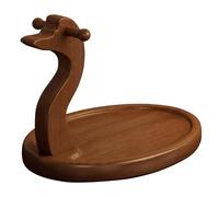 Swan Jewelry Display Stand Round Trinket Dish Ring Rack Jewelry Plate