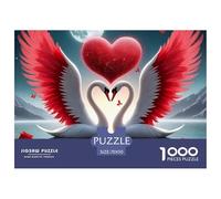 Swan Jigsaw Puzzle 1000 Pieces Adults Relaxing Stress Relief Activity Long-Lasting Finish 70x50cm/1000pcs