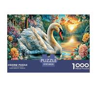 Swan Jigsaw Puzzle for Adults And Teenagers, Impossible 1000 Piece Puzzle, Mindfulness & Family Fun Activity, Challenging Puzzle Game 38x26cm/1000pcs