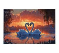 Swan Jigsaw Puzzles for Adults 5000, 5000 Piece Jigsaw Puzzles for Adults, 156.5x105.5cm Hard Impossible Wooden Puzzle, Challenging Game for the Whole for Women, Gifts for Men, Theme: (Love), -8911