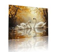 Swan Jigsaw Puzzles for Adults Difficult 80 pieces Animal Adult Kids Toddler Puzzle Age 4-6 Mini 5-8 Year Olds Jigsaws Learning Educational Challenge Toys, Home Decoration and Gifts 15x20cm t-941