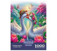 Swan Jigsaw Puzzles Puzzle for Adults Kids. 1000 Piece Impossible Challenge Toy Educational Games Home Decoration for Educational Games Gifts 70x50cm/1000pcs
