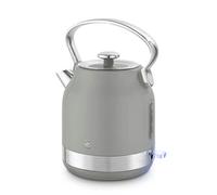 Swan Kettle Grey 18L Electric Stainless Steel Style Traditional Retro Revive