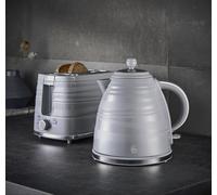 Swan Symphony Kitchen Set, 1.7L Fast Boil Kettle & 2 Slice Toaster, Grey, SK31050GRN, ST31050GRN