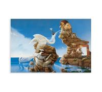 Swan Lake by Michael Parkes Posters Prints Canvas Deco Paintings Wall Art Unframe 16" L X 24" W