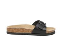 Swan Leather Easy Slip-On Sandals EverAu Australia Black 3