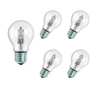 Swan Lightbulbs Low Energy Halogen Light Bulbs, 42W, 240V, E27 Edison Screw, Clear, Pack of 5