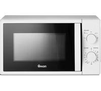 Swan Manual Microwave with 5 Power Levels, 35 Minute Timer, 700W, 20L, White, SM