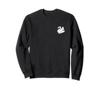 Swan Minimalist Black and White Sweatshirt