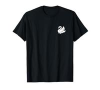 Swan Minimalist Black and White T-Shirt