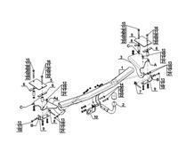 Swan Neck Tow Bar For Alfa Romeo 159 Saloon 4D (2005-2012) A-037