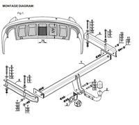 Swan Neck Tow Bar For Audi A6 C6 Allroad (2006-2011) A-102
