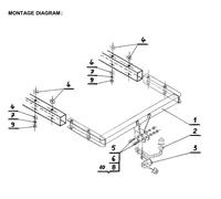Swan Neck Tow Bar For AUDI A6 Estate (1997-2005) A-086