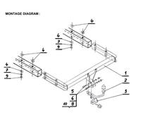 Swan Neck Tow Bar For AUDI A6 Saloon (1997-2004) A-082