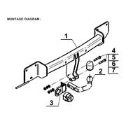 Swan Neck Tow Bar For BMW 1 E82 2D Coupe (2007-2011) B-045