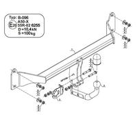 Swan Neck Tow Bar For BMW 2 F44 Gran Coupe (2019 - PRESENT) B-096