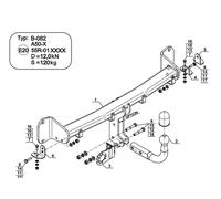 Swan Neck Tow Bar For BMW 5 Series G30 (2017-) B-082