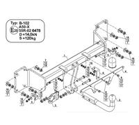 Swan Neck Tow Bar For BMW IX (I20) 4WD (2021-) B-102