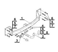 Swan Neck Tow Bar For BMW X6 E71 (2008-14) & B-062