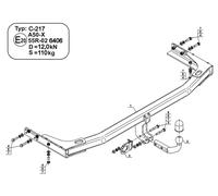 Swan Neck Tow Bar For CHRYSLER Pacifica Minivan (2016-2020) C-217