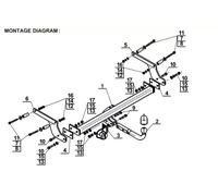 Swan Neck Tow Bar For DACIA Duster I 2WD/4WD (2010-2013) D-012