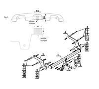 Swan Neck Tow Bar For Dacia Sandero II Stepway (2013-20) D-084