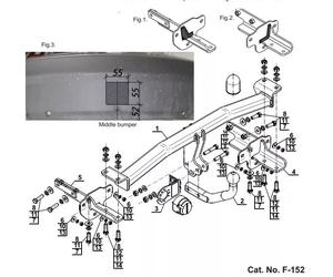 Swan Neck Tow Bar For FIAT Tipo Saloon (2016-) F-152