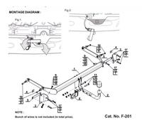 Swan Neck Tow Bar For FORD B-Max (2012-17) F-201
