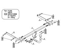 Tow Bar for Ford Focus III 5 Door Hatchback models Focus III 2011 to 2018