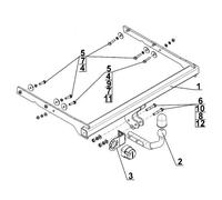 Swan Neck Tow Bar For Ford Mondeo Estate (2007-14) F-271